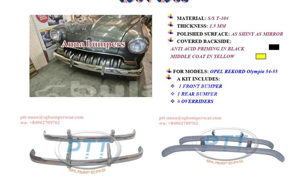 Acheter Opel Olympia bumper 54-55 à Barotu, Western Acheter Opel Olympia bumper 54-55 à Barotu, Western