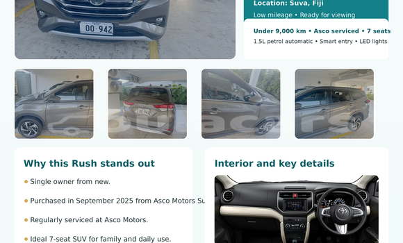Buy Used Toyota Rush Other Car in Suva in Central
