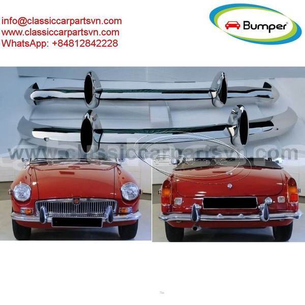 Big with watermark mgb roadster 1962 1974 bumpers over riders with rubber 1 1