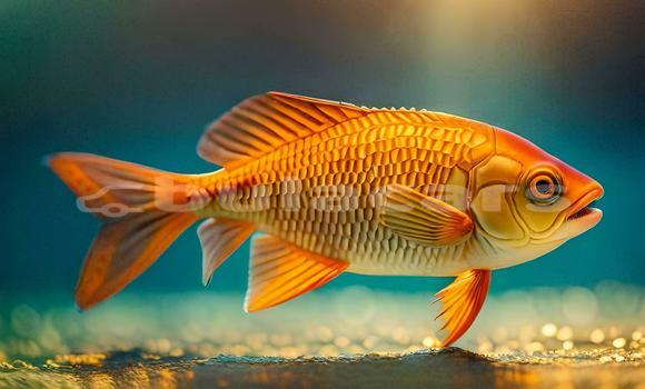 Medium with watermark goldfish the sun water fish fish tank hd wallpaper ai generated free photo